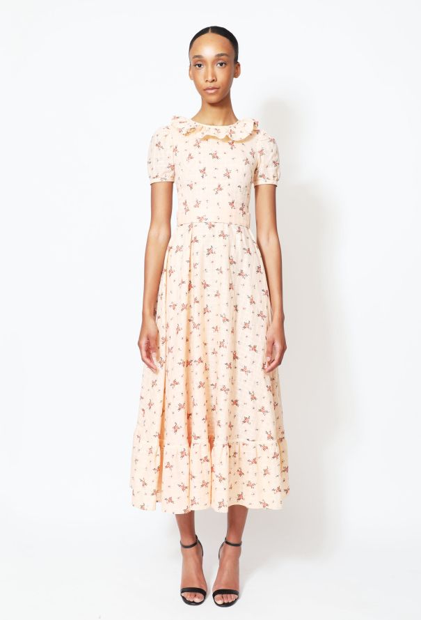 60's Floral Prairie Dress - 1