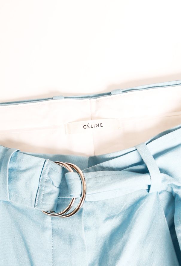 Céline Resort 2014 Belted Cotton Trousers - 6