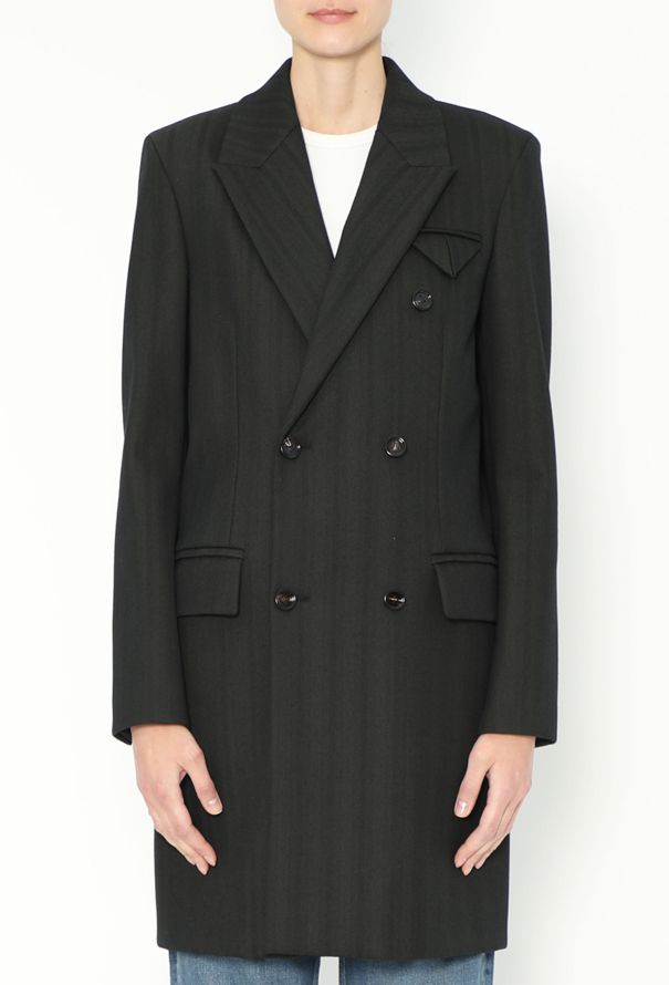 Bottega Veneta Pre-Fall 2021 Tailored Chevron Coat - 4