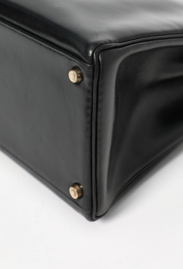 Hermès '60s Black Box Kelly Retourné 35 - 10