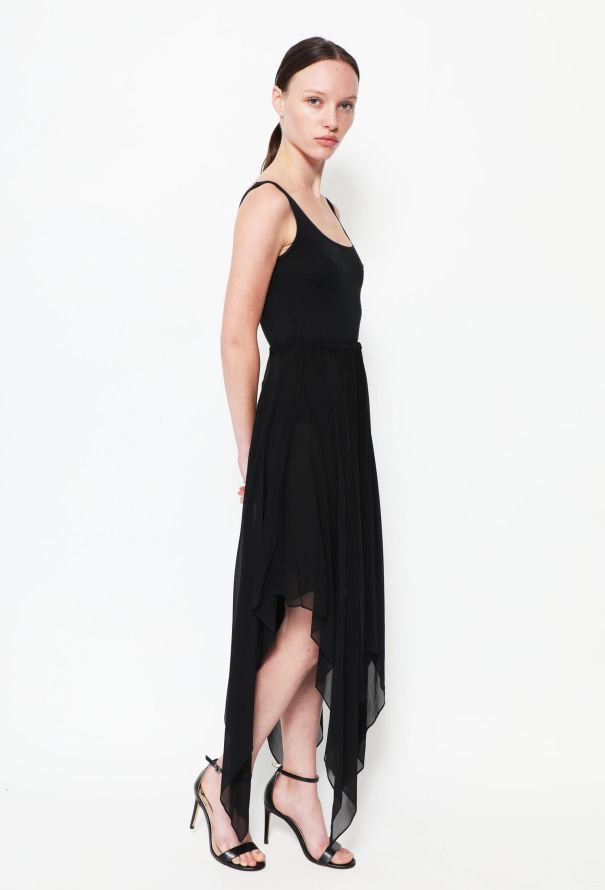 Saint Laurent Vintage Draped Silk Skirt - 4