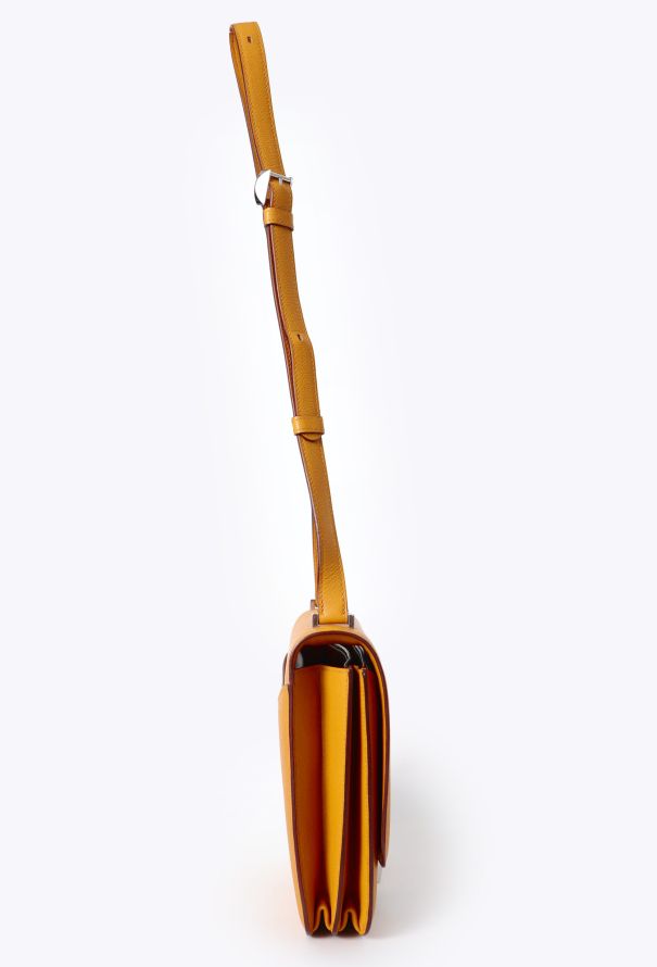 Hermès S/S 2018 Jaune Ambre Evercolor 2002 Bag - 4