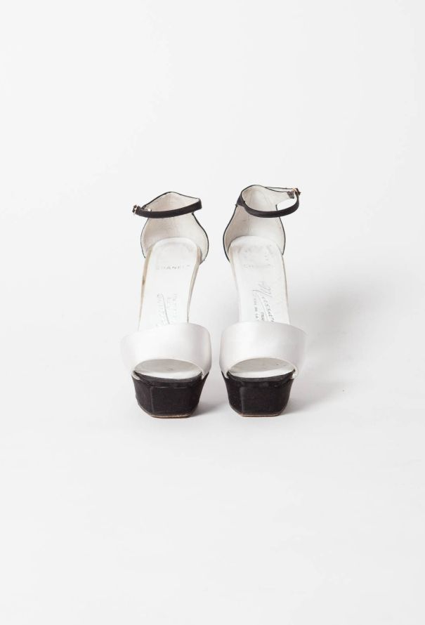 Chanel Haute Couture Two Tone Platform Sandals - 2