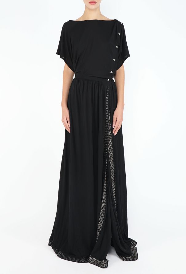 Alaïa 2019 Re-edition 1981 Studded Slit Gown - 3