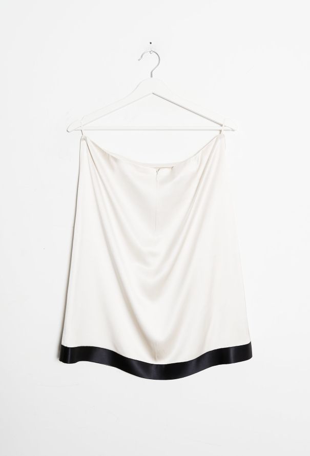 Chanel Timeless Bicolor Silk Skirt - 8