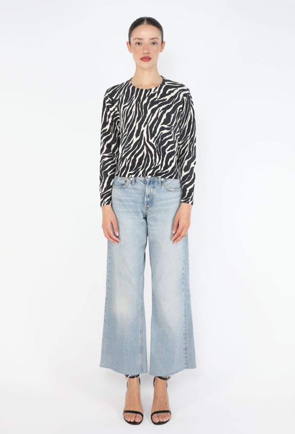 Céline Tiger Print Knit Top - 2