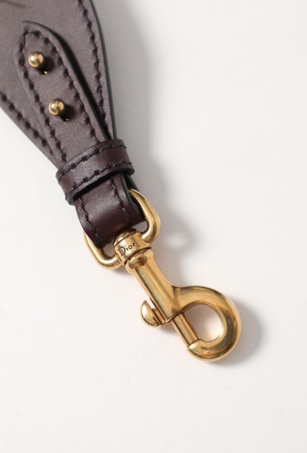 Dior S/S 2019 Burgundy Oblique Bag Strap - 8