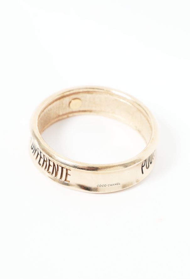 Chanel Iconic S/S 2007 Engraved Bangle - 7