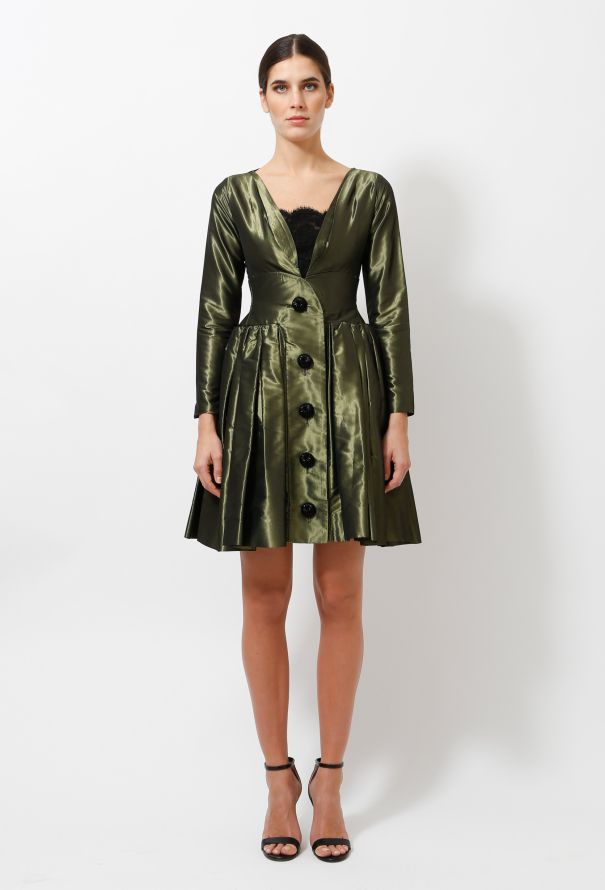 Saint Laurent 1991 Taffeta Dress - 1