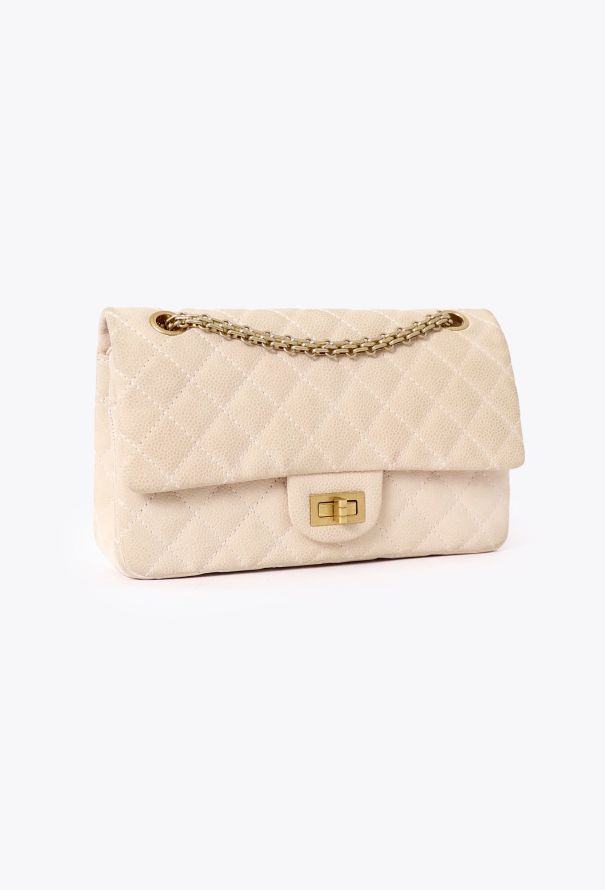 Chanel Pink Caviar 2.55 Medium Flap Bag - 3