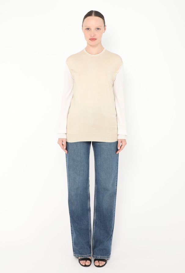 Céline Layered Cashmere Sweater - 3