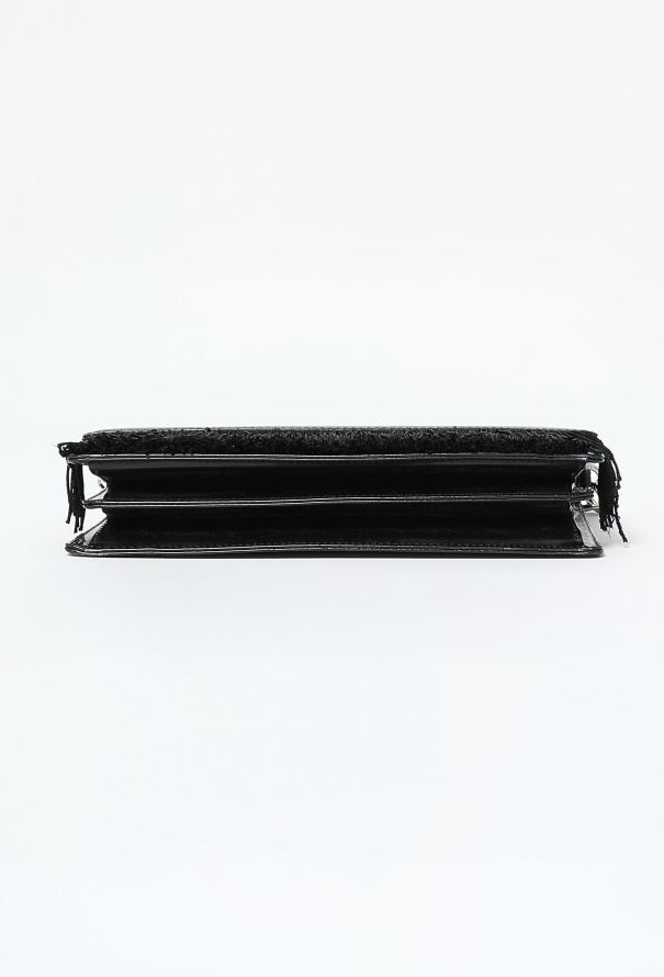 Dior 1997 Patent Fringed Chainlink Bag - 6