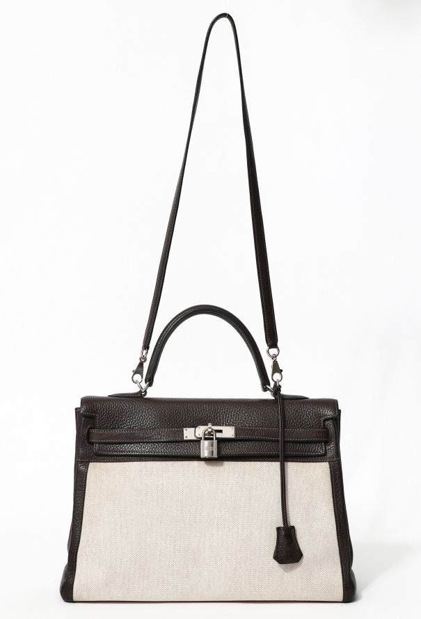 Hermès Clémence & Toile H Kelly Retourné 35 - 3