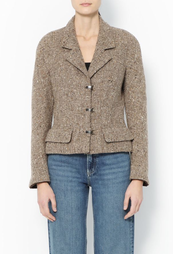 Chanel 1999 Lamé Tweed Jacket - 1