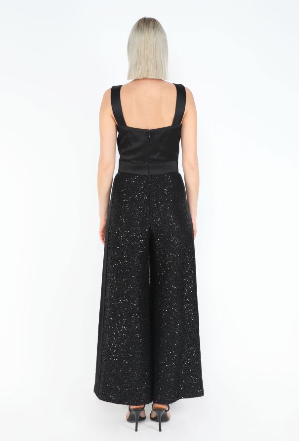Chanel F/W 2018 Sequin Smoking Jumpsuit - 5