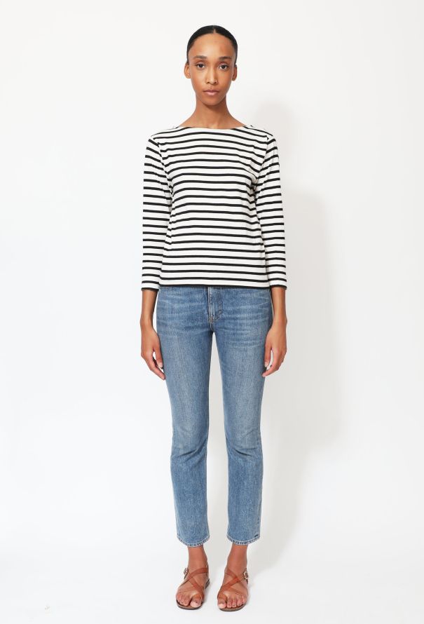 Saint Laurent 2015 Classic Marinière Cotton Top - 2