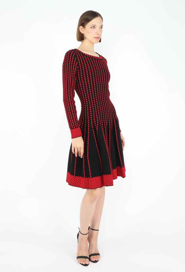 Alaïa F/W 2014 Dotted Skater Dress - 4