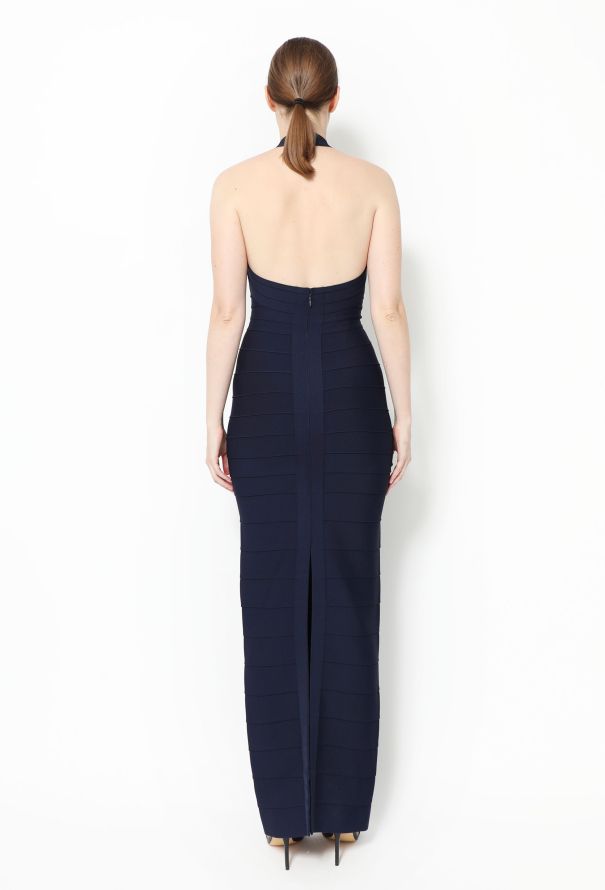 Hervé Léger '90s Bandage Halter Dress - 3