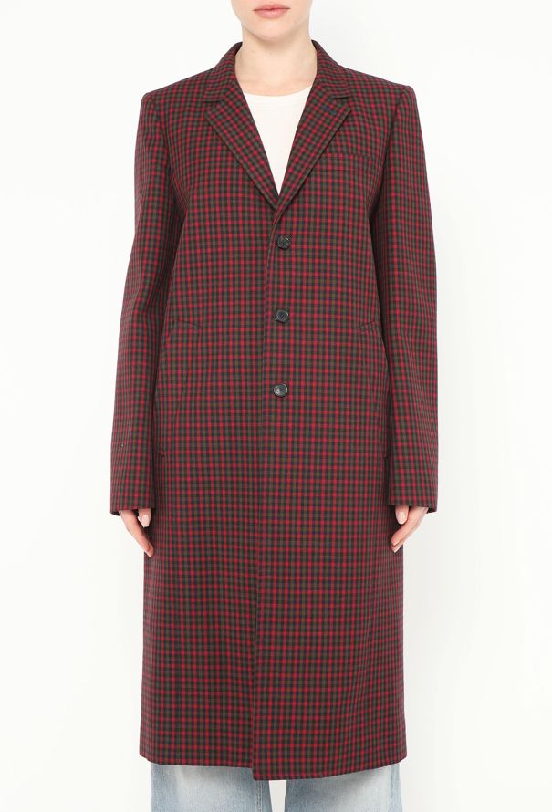 Balenciaga Pre-Fall 2018 Tartan Coat - 3