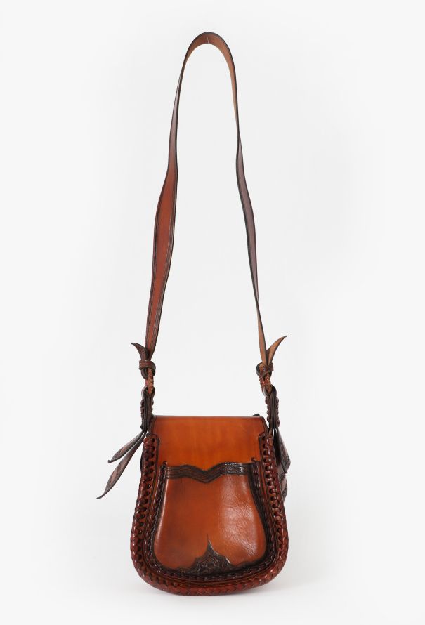 World Treasures Spanish Hand Tooled Leather Bag - 3