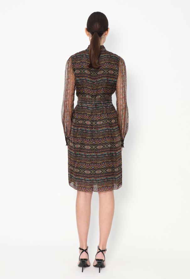 Valentino 2014 Printed Organza Dress - 5