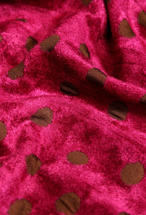 Alaïa '90s Chenille Polka Dot Maxi Skirt - 7
