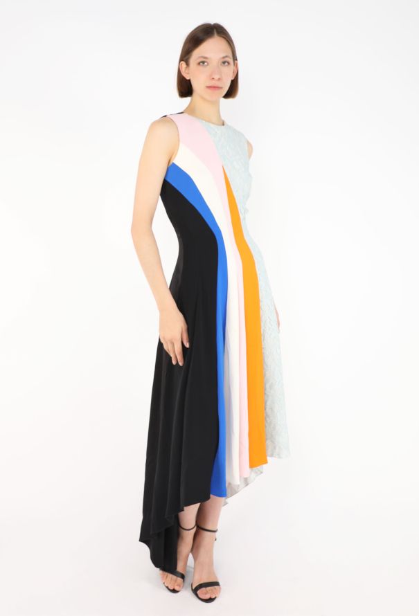 Dior Colorblock Lace Panel Dress, Resort 2014 - 6