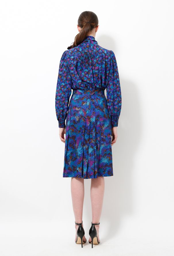 Saint Laurent 70s Floral Abstract Ensemble - 5