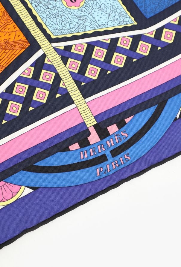 Hermès 2018 'Le Tour Du Monde en 63 Cases' 90cm Carré - 7