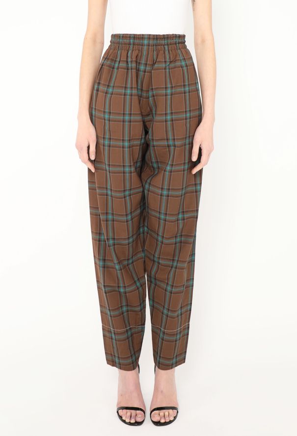 Céline 2017 Checkered Cotton Trousers - 2