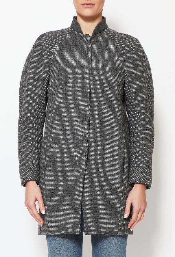 Balenciaga 2008 Woven Scuba Coat - 1