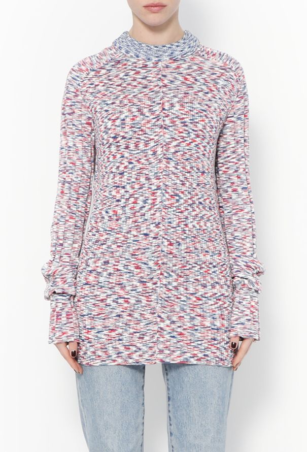 Céline 2014 Ribbed Knit Sweater Red, white & blue - 1