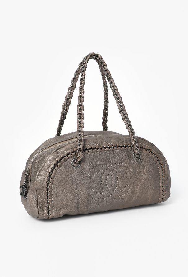 Chanel Metallic Ligne Bowler Bag - 2