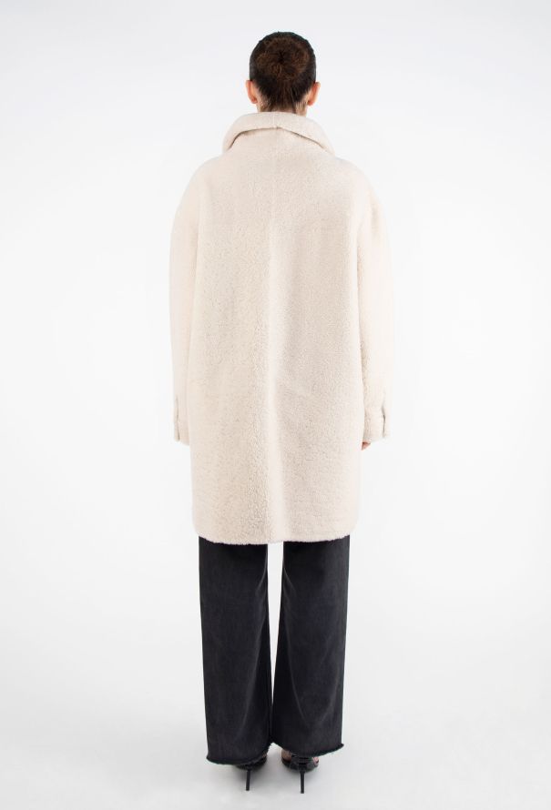 Yves Salomon Reversible Teddy Shearling Coat - 8