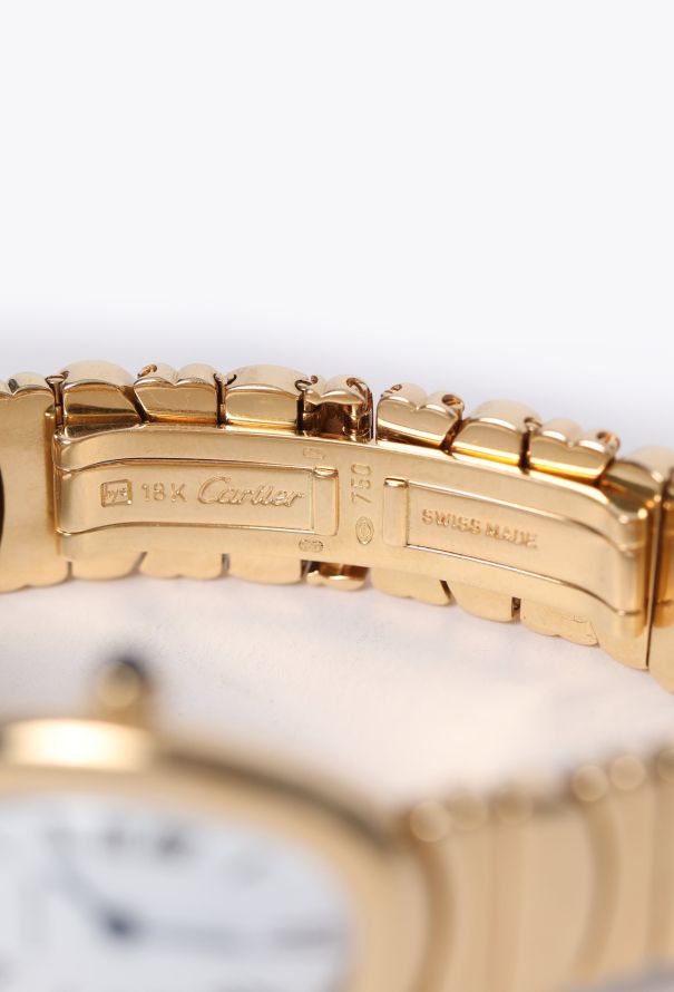 Cartier 18k Yellow Gold Baignoire Watch – Full Gold Bracelet - 8