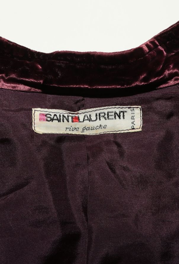 Saint Laurent RARE 1969 Crushed Velvet Safari Ensemble - 7