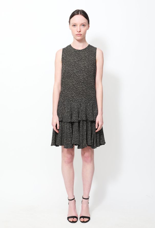 Saint Laurent 2014 Heart Motif Ruffled Dress - 1