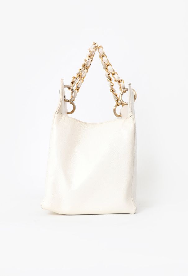 Chanel '90s Caviar Shopping Tote Bag - 4