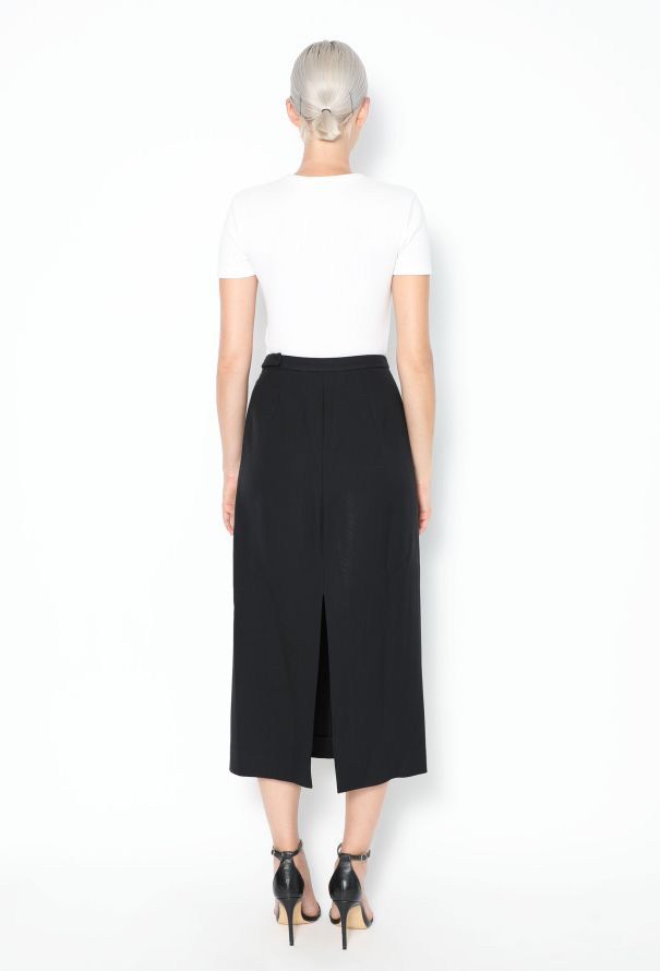 The Row 2020 Pol Crêpe Midi Skirt - 4