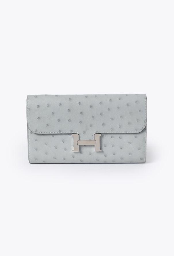 Hermès Bleu Glacier Ostrich Constance To Go - 2