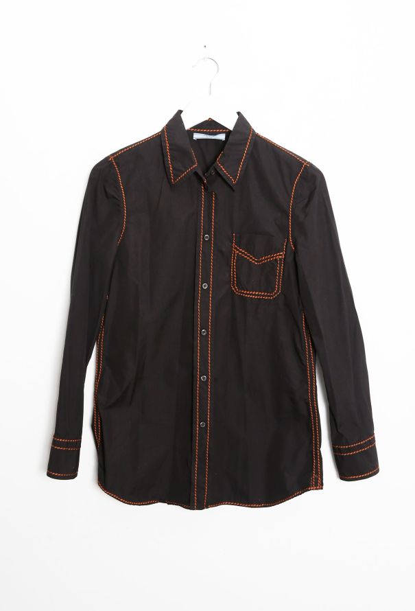 Prada 2015 Stitched Trim Shirt - 6