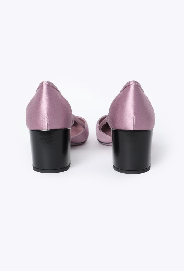 Prada F/W 2024 Cut-Out Satin Heels - 5
