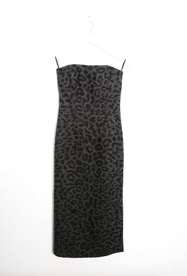 Valentino F/W 2020 Leopard Print Bustier Dress - 7