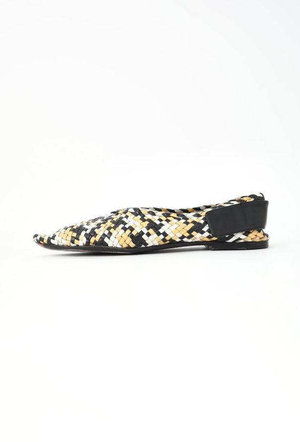 Céline Resort 2016 Woven Leather Babouche Flats - 5