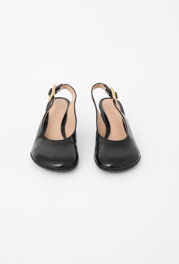 Bottega Veneta 2022 Atomic Leather Slingbacks - 3