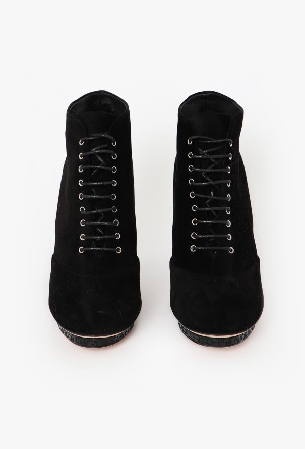 Chanel Pre-Fall 2015 Paris-Salzburg Suede Boots - 4