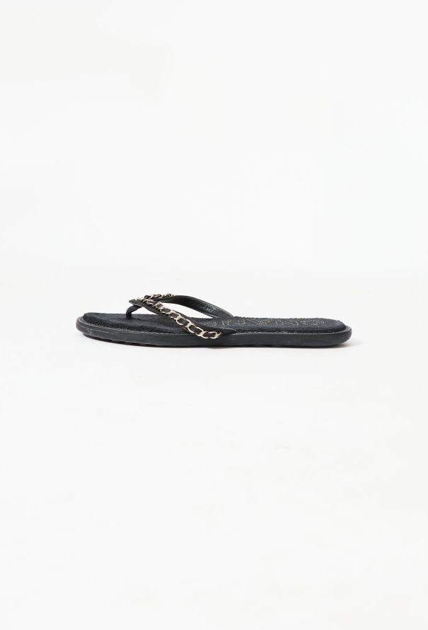 Chanel Chainlink 'CC' Slides - 6