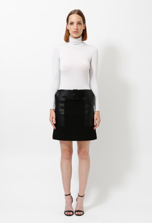 Céline Pre-fall 2012 Belted Wool Skirt - 3