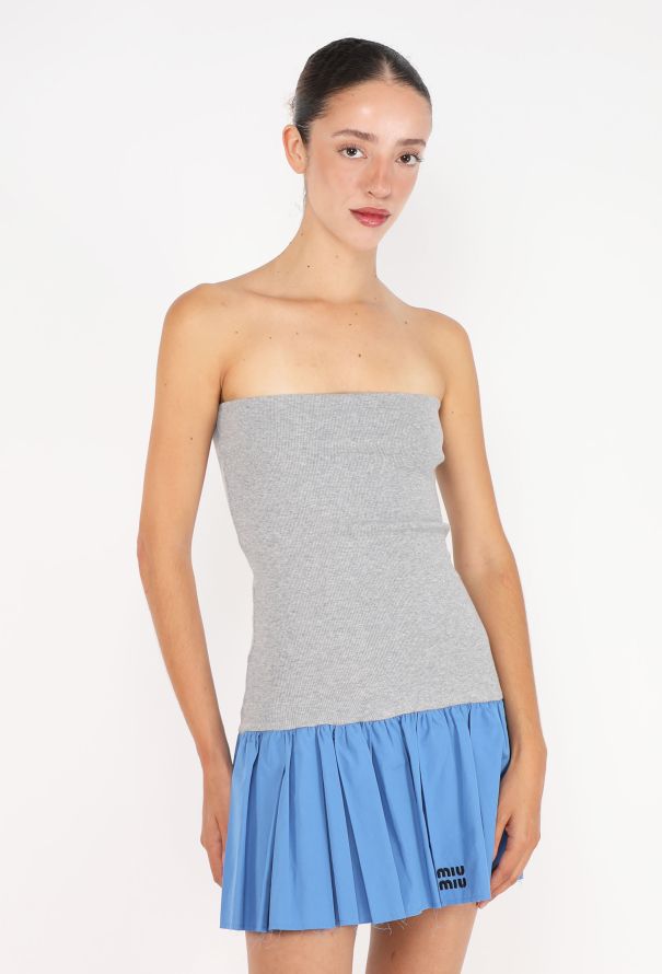 Miu Miu Jersey Pleated Mini Dress, 2025 - 4