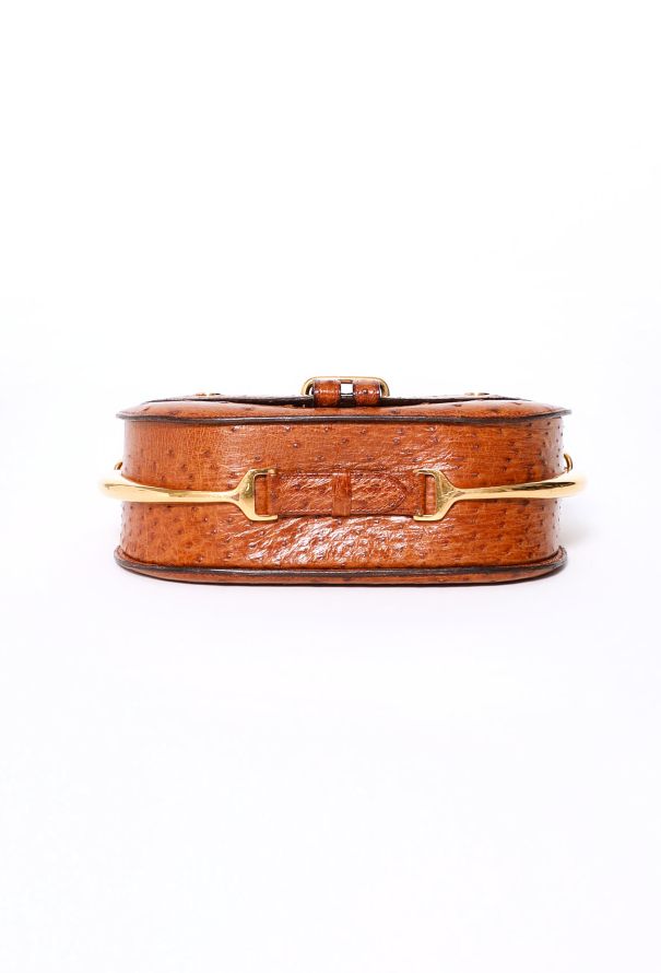 Hermès Rare 1976 Gold Ostrich Passe-Guide Bag - 5